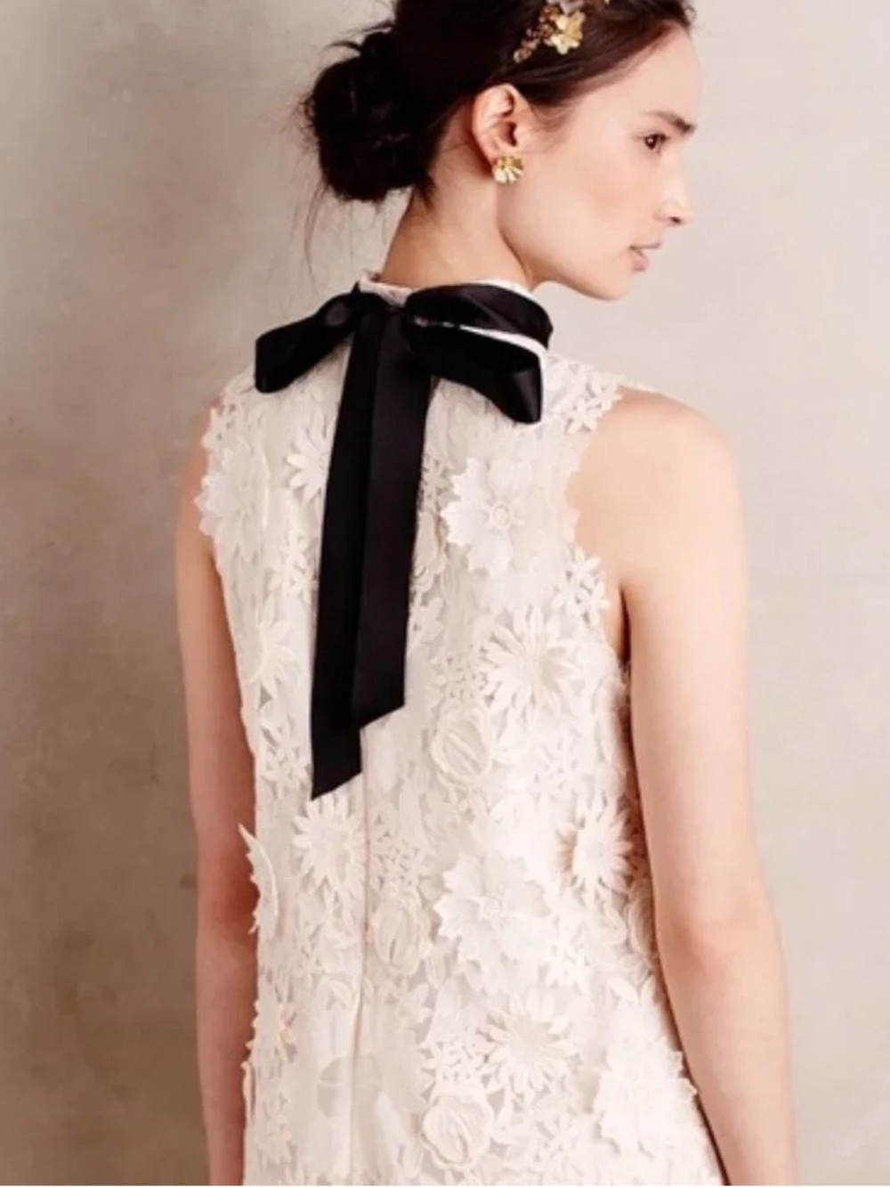 Erin Fetherston Ribbon Fleur Lace Dress